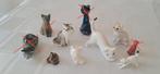 10 vintage poezen beeldjes letterbak, Ophalen of Verzenden, Zo goed als nieuw, Dier