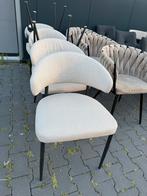 Beige design eetkamerstoelen 6 x, Huis en Inrichting, Stoelen, Ophalen, Zo goed als nieuw, Overige kleuren, Vijf, Zes of meer stoelen