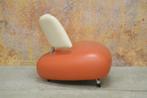 ZGANieuw! fraaie leren Leolux Pallone design fauteuil!, 75 tot 100 cm, Design, Metaal, 75 tot 100 cm