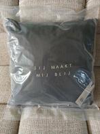 Zusss kussen met tekst, antraciet grijs, Ophalen of Verzenden, Nieuw, Grijs, Vierkant