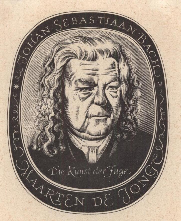 0147 Ex Libris Nederland : Maarten de Jong, 1962, Antiek en Kunst, Kunst | Etsen en Gravures, Verzenden