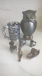 Tin - gemerkt, Antiek en Kunst, Antiek | Tin, Ophalen of Verzenden