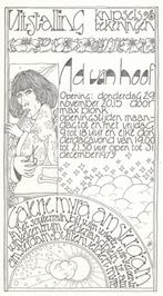 2181 Ex Libris Nederland : Ad van Hoof, 1973, Antiek en Kunst, Kunst | Etsen en Gravures, Verzenden