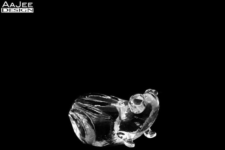 Kristallen kikker – In gestileerde vorm – Kristal, Antiek en Kunst, Antiek | Glas en Kristal, Ophalen of Verzenden