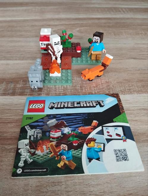 Lego Minecraft 21162 Het taiga avontuur, Kinderen en Baby's, Speelgoed | Duplo en Lego, Zo goed als nieuw, Ophalen of Verzenden