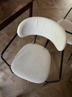4 Boucle Eetkamerstoelen, Huis en Inrichting, Stoelen, Ophalen, Japandi, Gebruikt, Wit