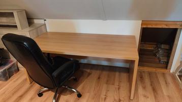 Stevig volledig houten bureau 180x85 + gratis bureaustoel beschikbaar voor biedingen