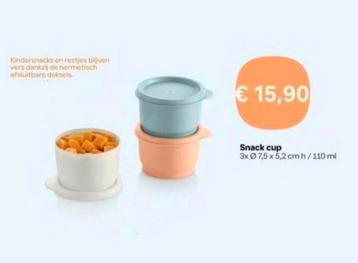 TUPPERWARE Snack Cups - bewaren-kast-koelkast-tas-opwarmen   beschikbaar voor biedingen