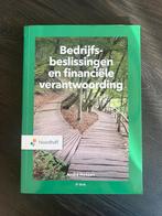 Bedrijfsbeslissingen en financiële verantwoording, Boeken, Ophalen of Verzenden, Zo goed als nieuw