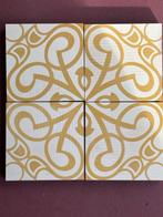 Castelo Portugese tegels geel wit 20x20 cm, Doe-het-zelf en Verbouw, Tegels, Ophalen, Overige materialen, Zo goed als nieuw, 20 tot 40 cm