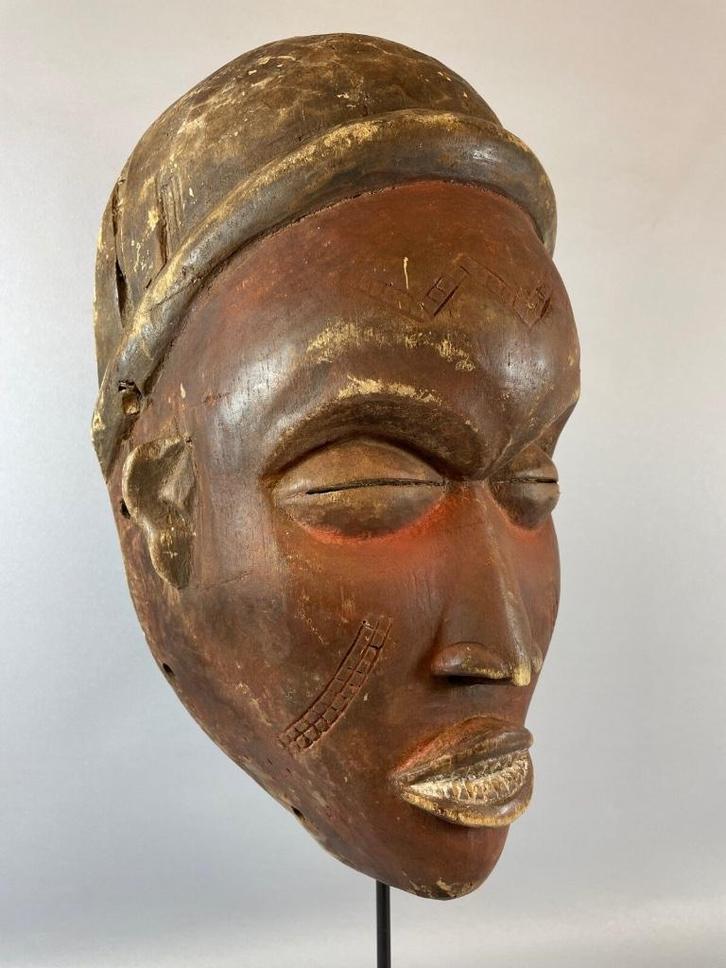 210841 Oud Afrikaans Bakongo masker uit Congo., Antiek en Kunst, Kunst | Niet-Westerse kunst, Ophalen of Verzenden