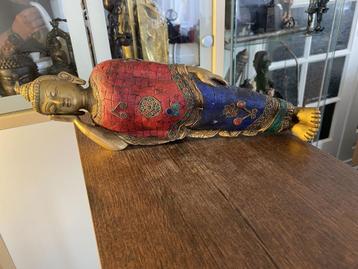 Tibetaanse Lord Buddha slapend "Bronze" beschikbaar voor biedingen
