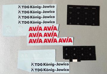 Restant decals o.a. DTG Konig Jawico Avia beschikbaar voor biedingen