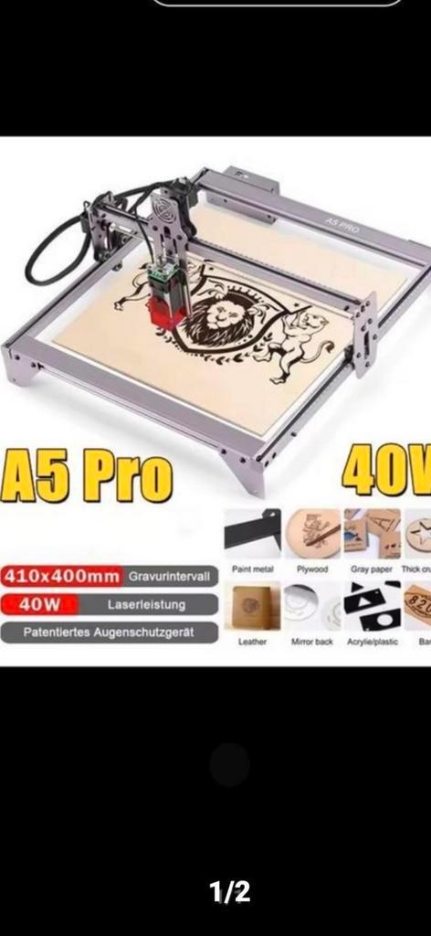 ATOMSTACK A5 PRO 40W Graveermachine - Nieuw, Hobby en Vrije tijd, Elektronica-componenten, Ophalen of Verzenden