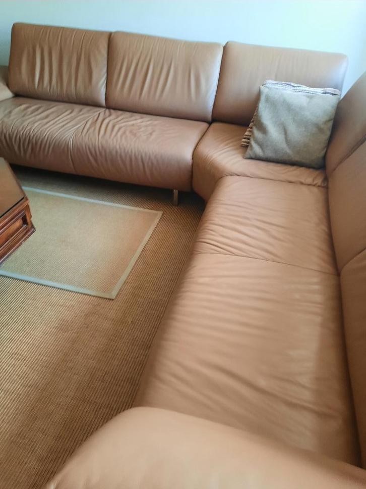 Koinor hoekbank leder, Antiek en Kunst, Antiek | Meubels | Stoelen en Banken, Ophalen