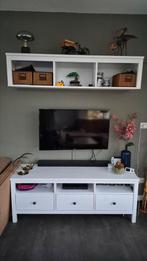 Tv meubel witte stevig, Huis en Inrichting, Kasten | Wandmeubels, Ophalen, Zo goed als nieuw, Minder dan 150 cm, Met lade(s)