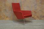 ZGANieuw! rode leren Label Don design fauteuil, Design, 75 tot 100 cm, Ophalen of Verzenden, Metaal