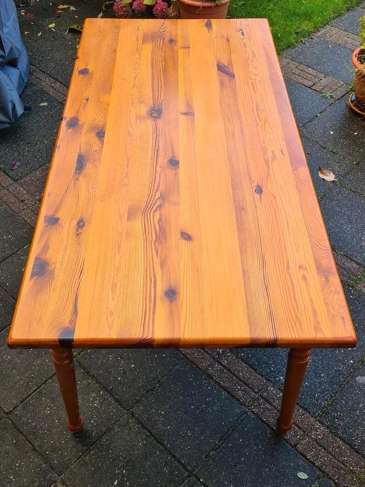 Grenen Eettafel met Bankje, Antiek en Kunst, Antiek | Meubels | Tafels, Ophalen