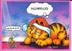 Ansichtkaart	Garfield	Humbug	Kerstkaart, Verzamelen, Ansichtkaarten | Themakaarten, Feest(dag), 1960 tot 1980, Ongelopen, Ophalen of Verzenden