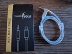 Thunder Gold aux-kabel 3,5 Jack - Lightning-connector Apple, Ophalen of Verzenden, Nieuw