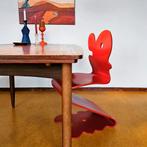 Verner Panton "Pantonic 5010 Chair" - Vintage Deens design, Ophalen of Verzenden, Rood, Hout, Eén