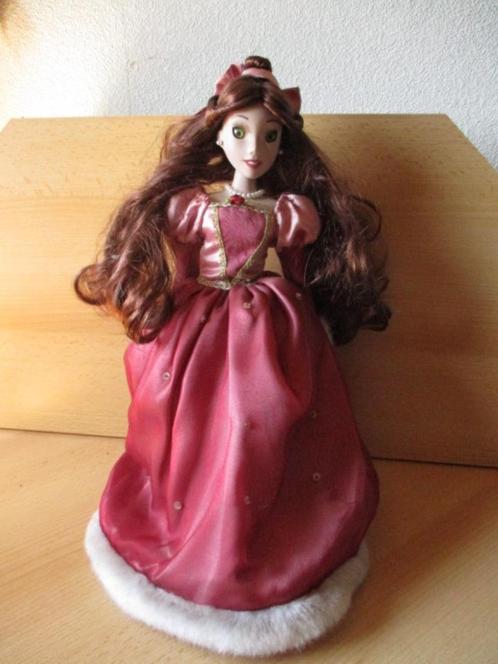 Disney Belle en het Beest Belle porseleinen pop  35cm, Verzamelen, Disney, Zo goed als nieuw, Beeldje of Figuurtje, Assepoester of Belle