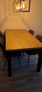 Eetkamerset, Huis en Inrichting, Tafels | Eettafels, Ophalen, 50 tot 100 cm, Zo goed als nieuw, 150 tot 200 cm