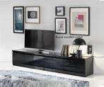 Tv meubel Forever XL hoogglans wit zwart marmer 220 cm-ACTIE, Nieuw, Ophalen of Verzenden, 200 cm of meer, Minder dan 100 cm