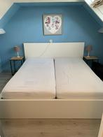 2 persoons bed, Huis en Inrichting, Slaapkamer | Bedden, 180 cm, Gebruikt, 210 cm, Wit