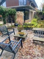 Loungeset, Tuin en Terras, Tuinsets en Loungesets, Ophalen, 5 zitplaatsen, Gebruikt, Aluminium