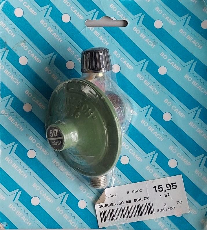 Gasdrukregelaar, 50 mbar (Nieuw), Caravans en Kamperen, Kampeeraccessoires, Nieuw, Ophalen of Verzenden