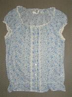 Lief gebloemde blouse maat 34., H&M, Blauw, Nieuw, Ophalen of Verzenden