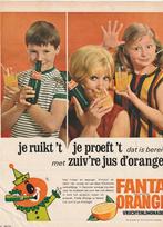 Retro reclame 1968 Fanta frisdrank jongetje met flesje, Verzamelen, Verzenden, Overige typen