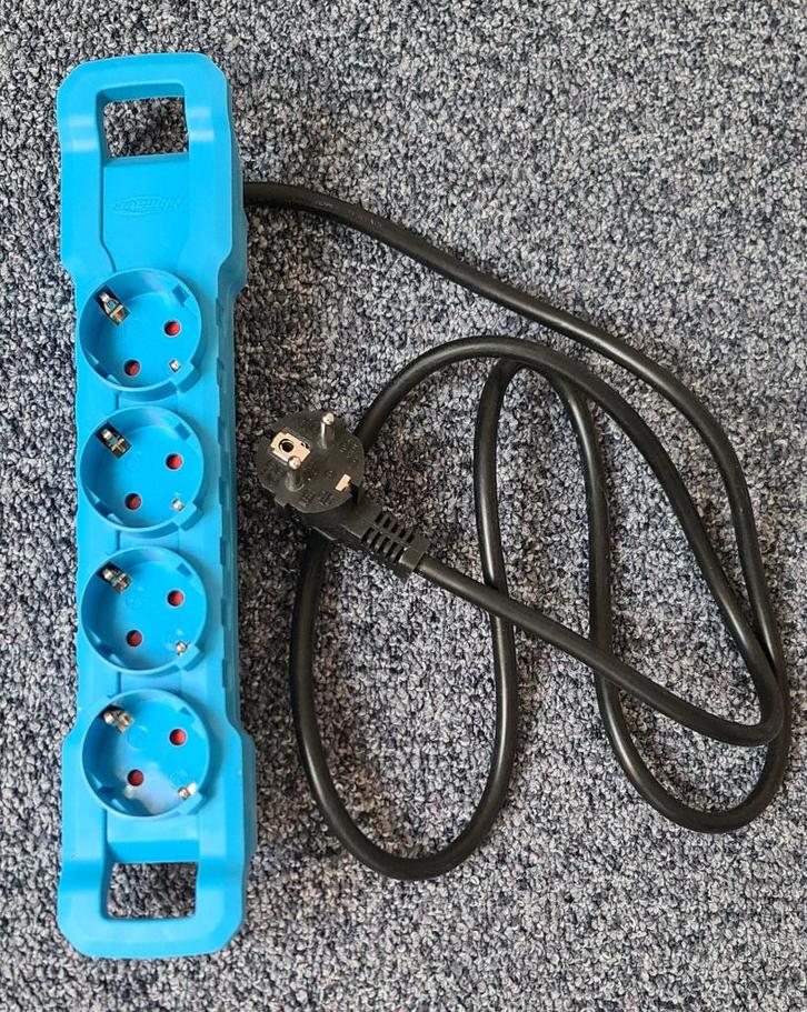 4-voudige stopcontacten verlengsnoer/verdeelslof 16A, Doe-het-zelf en Verbouw, Elektra en Kabels, Nieuw, Stopcontact, Ophalen of Verzenden