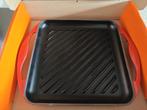 Le Creuset grillpan nieuw oranje/rood, Huis en Inrichting, Keuken | Potten en Pannen, Ophalen of Verzenden, Nieuw, Gietijzer, Koekenpan of Braadpan