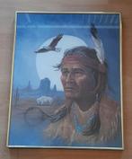 Indianen schilderij  TEAB, Antiek en Kunst, Ophalen