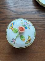 Suikerpot met roze roos – Herend Queen Victoria, Antiek en Kunst, Antiek | Porselein, Ophalen