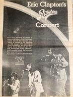 Paginagrote A3 advertentie ERIC CLAPTON Rainbow Concert, Ophalen of Verzenden