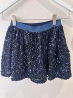 Blauw kerst pailletten rokje Jubel maat 128, Ophalen of Verzenden, Zo goed als nieuw, Meisje, Jurk of Rok
