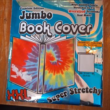 Stretch kaft stof XXL Book cover beschikbaar voor biedingen