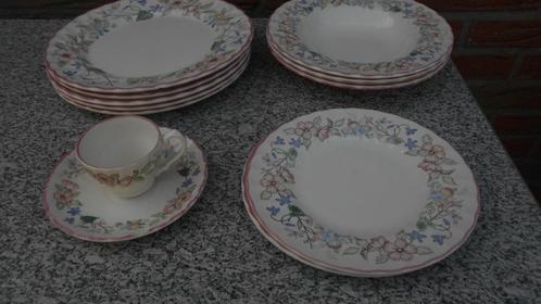 Myott meakin  10x BORDEN div + 1k/s B-keus Spring Fields, Antiek en Kunst, Antiek | Servies los, Ophalen of Verzenden