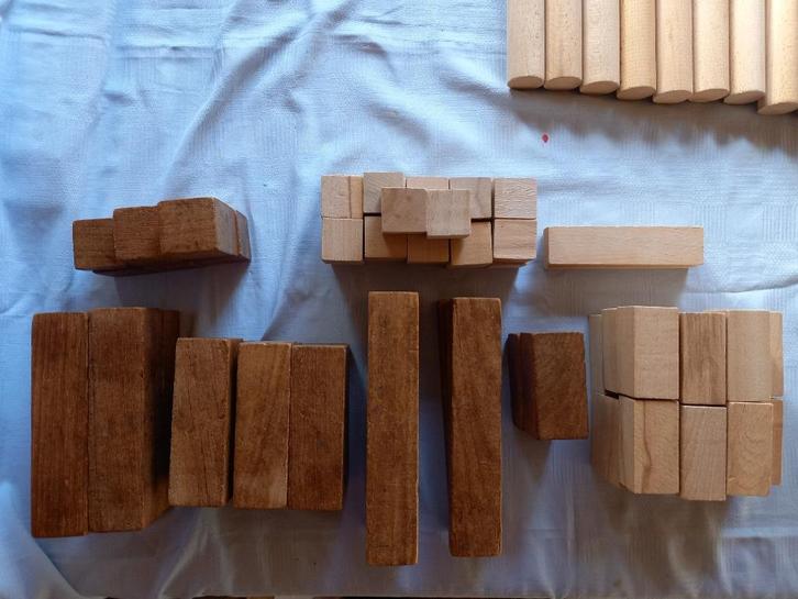 Houten speelblokken/bouwblokken, Kinderen en Baby's, Speelgoed | Houten speelgoed, Overige typen, Ophalen of Verzenden