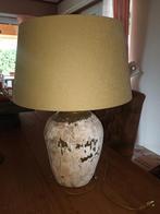 Stijlvolle nieuwe kruiklamp creme / olijf groen met kap, Nieuw, Overige materialen, Landelijk, 50 tot 75 cm