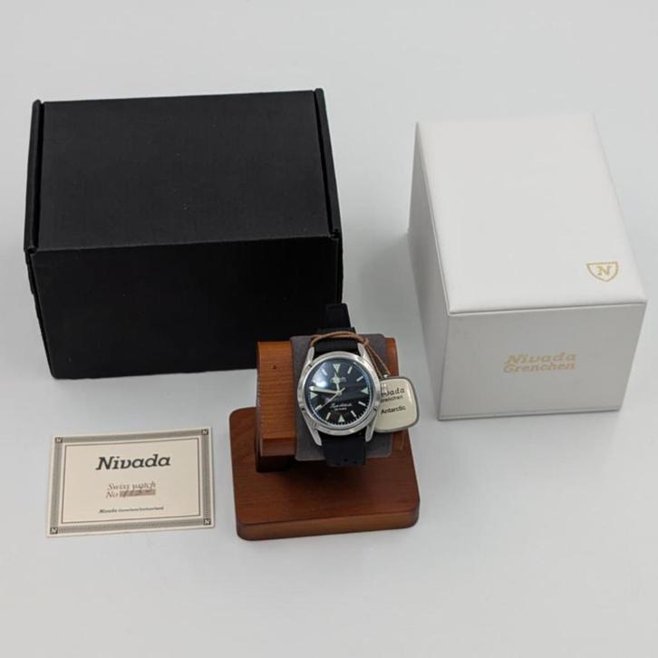 Nivada Super Antarctic horloge 1130 38mm - Full set, Sieraden, Tassen en Uiterlijk, Horloges | Heren, Zo goed als nieuw