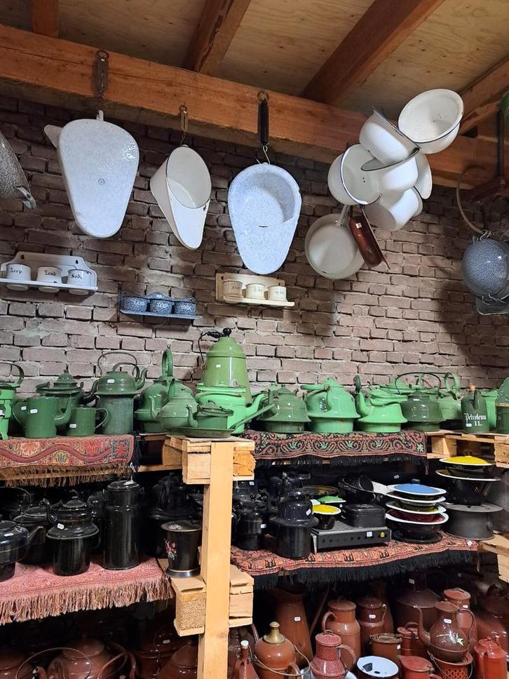 Zakketel Emaille, Antiek en Kunst, Antiek | Emaille, Ophalen