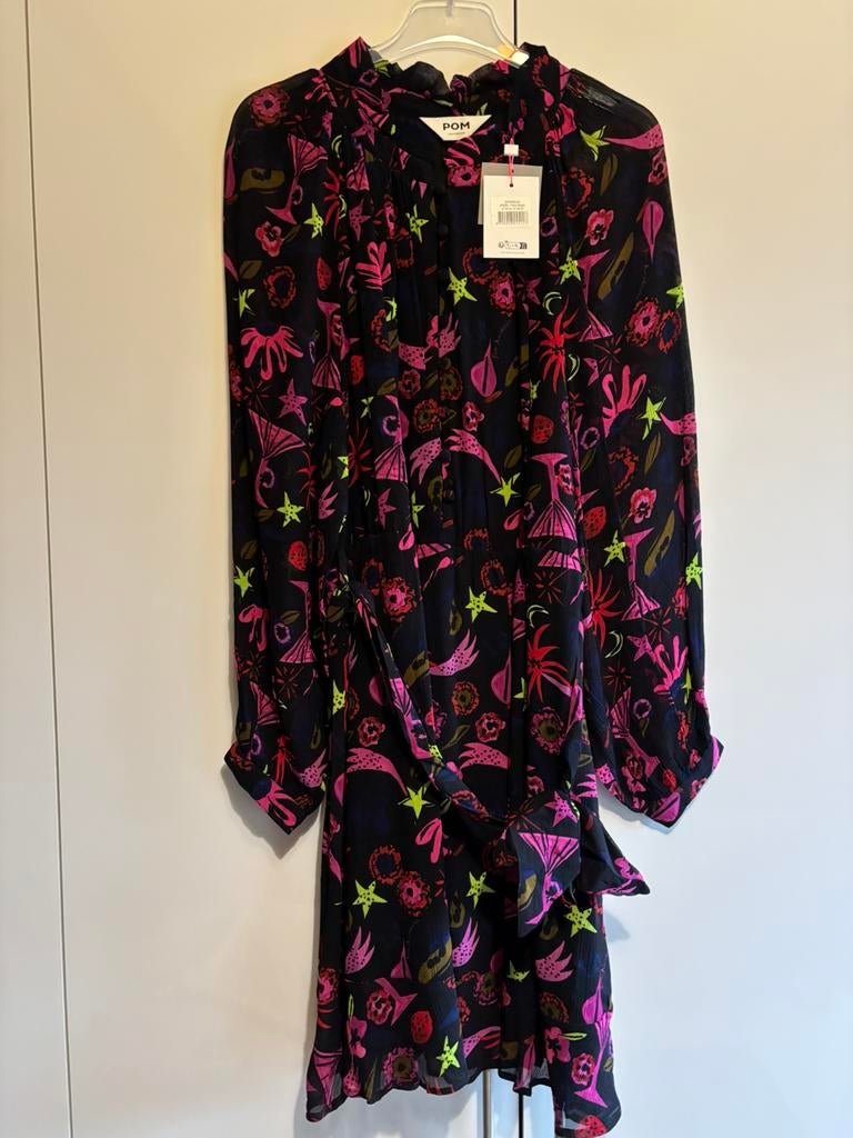 Pom Amsterdam party dress jurk 44, Verzenden, Zo goed als nieuw, Maat 42/44 (L), Onder de knie