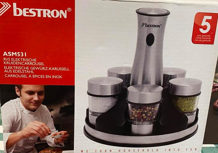 Bestron Kruidencarrousel ASM531 - Nieuw, Huis en Inrichting, Keuken | Keukenbenodigdheden, Nieuw, Ophalen of Verzenden
