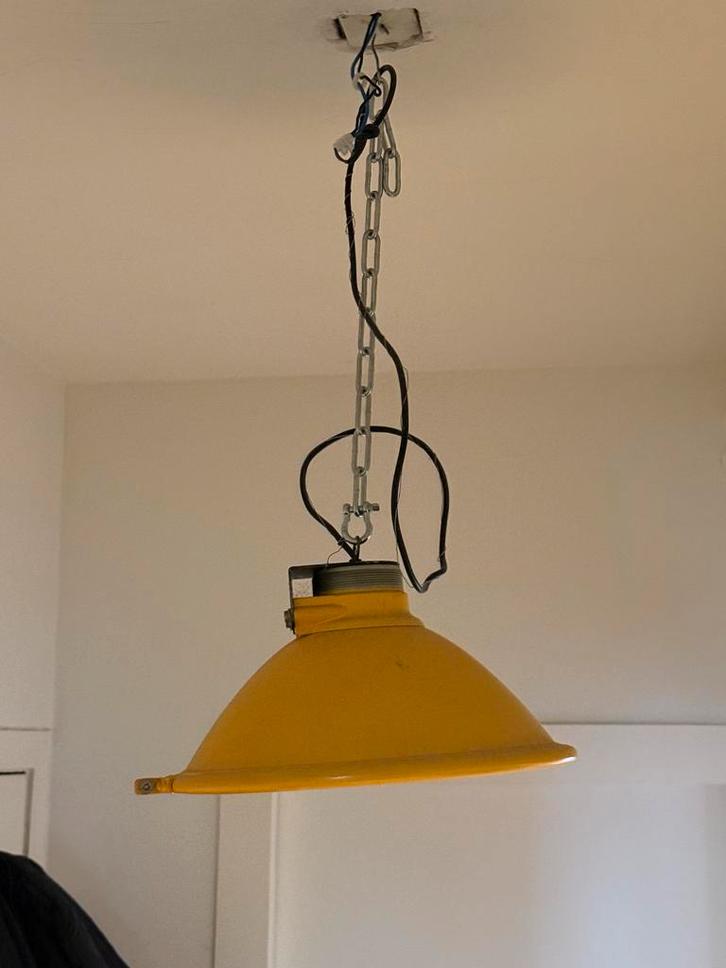 3 Vintage Lampen - Eindhoven Airport, Huis en Inrichting, Lampen | Hanglampen, Gebruikt, Minder dan 50 cm, Metaal, Ophalen