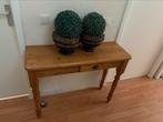 Side table geloogd grenen, Huis en Inrichting, Tafels | Sidetables, Ophalen, 100 tot 150 cm, Zo goed als nieuw, 25 tot 50 cm