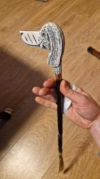 vintage Italiaanse schoenlepel met een lange steel, Ophalen of Verzenden, Gedragen, Zwart